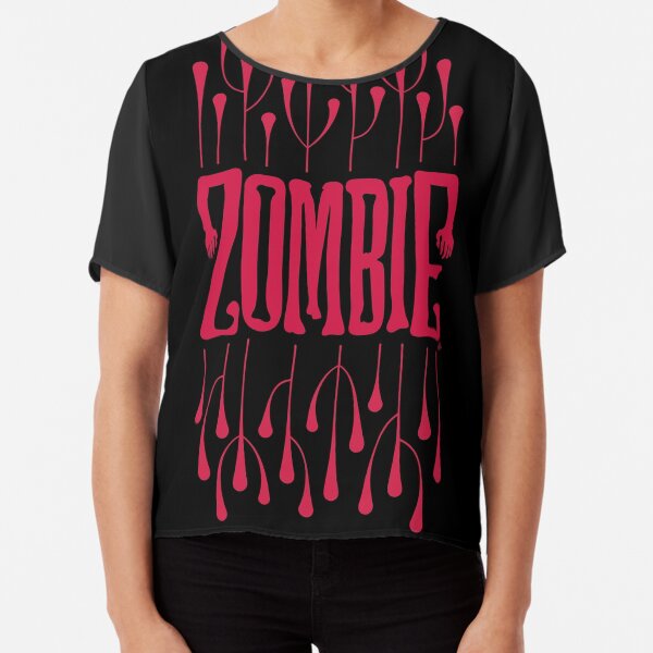 Zombie Logo (Bloody Red) Chiffon Top