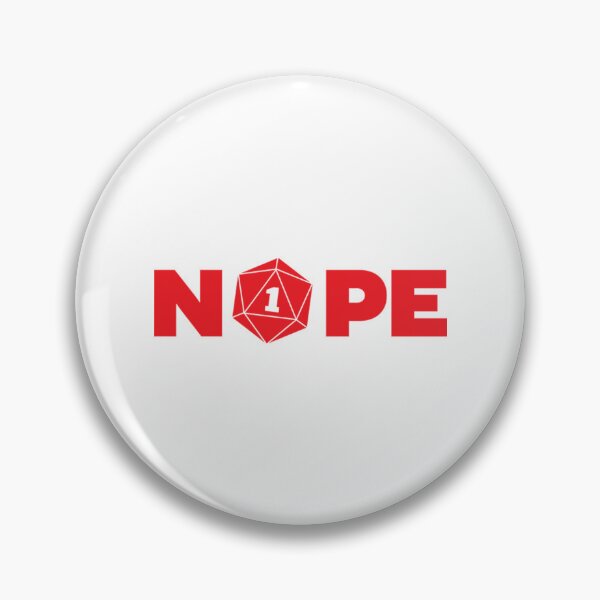 Item preview, Nope RPG Player Shirt D20 Fail Dungeons Game designed and sold by JassoEden.