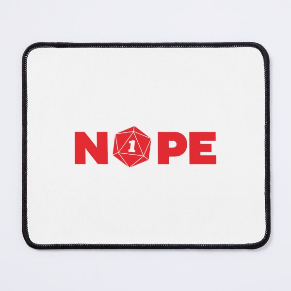 Item preview, Nope RPG Player Shirt D20 Fail Dungeons Game designed and sold by JassoEden.