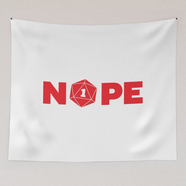 Item preview, Nope RPG Player Shirt D20 Fail Dungeons Game designed and sold by JassoEden.