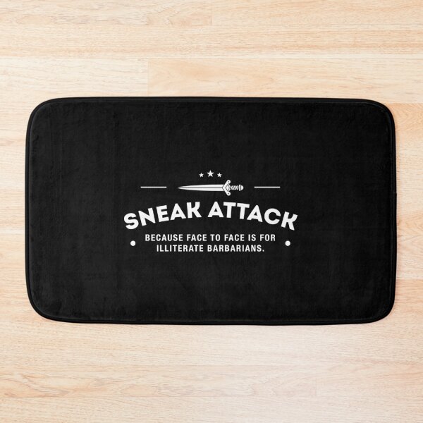 Item preview, Rogue Sneak Attack Illiterate Barbarians Gaming designed and sold by JassoEden.