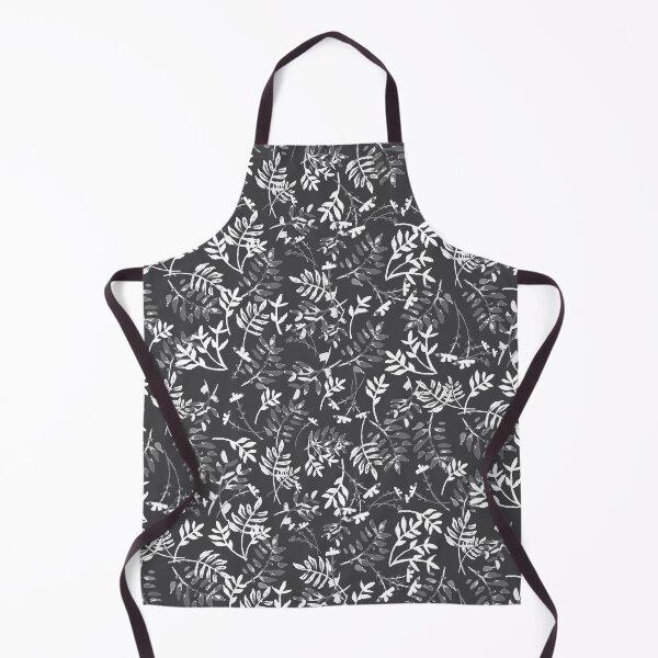 Item preview, Black and white watercolor leaves and branches designed and sold by FrancesPoff.