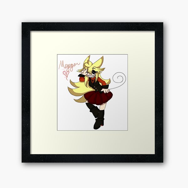 Moge Ko Framed Art Print By Myshonok Redbubble - moge ko roblox