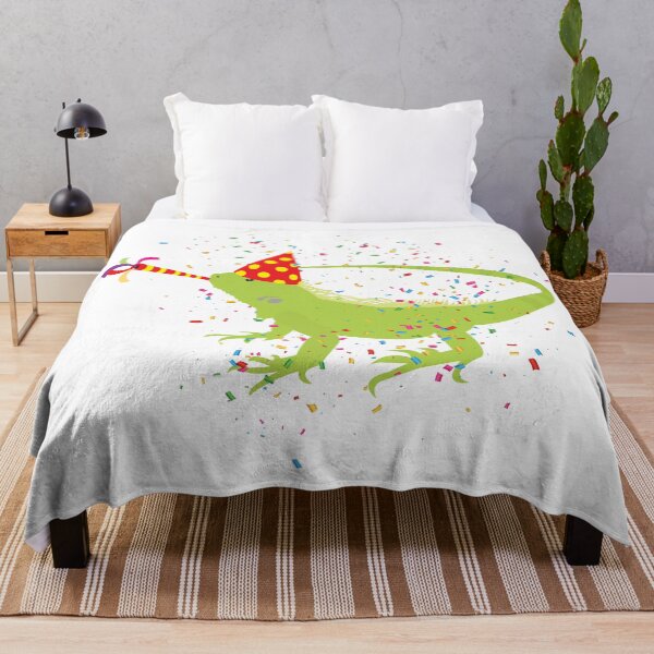Item preview, Iguana Lizard Partying Animals Having a Party designed and sold by idovedesign.