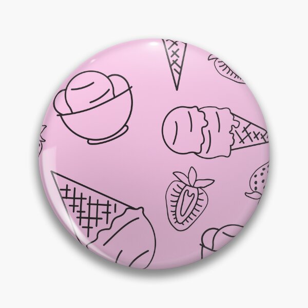 Item preview, Patrón de helado de chocolate con fresa designed and sold by AnnaEleCreate.
