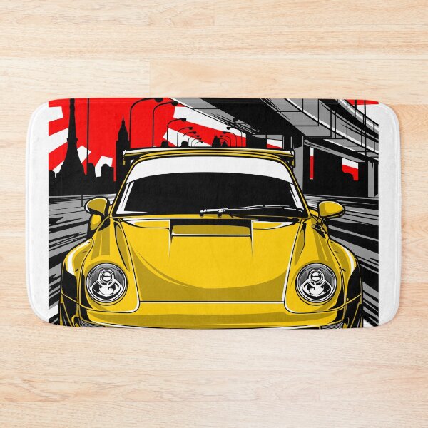 Item preview, Highway Star Yellow Sporty Car Fast Racing Speed Drift designed and sold by halleinstyle.