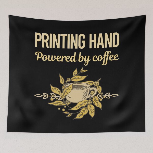 Item preview, Powered By Coffee Printing Hand designed and sold by toniabrendaom.
