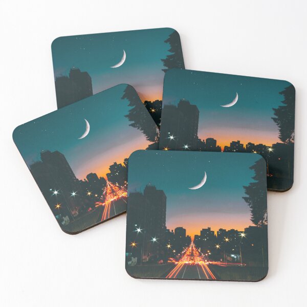 Item preview, Night Sky Over City Road designed and sold by PotluckPrints.