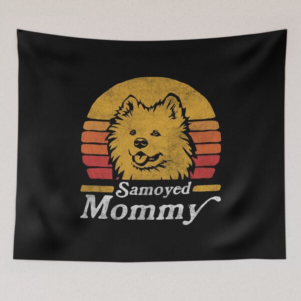Item preview, Retro Vintage Samoyed Mommy designed and sold by More Cute Dogs.