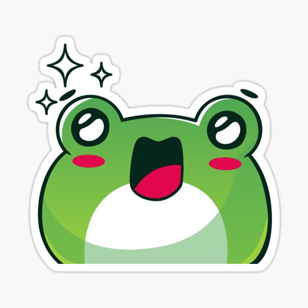 Screaming Froggy Sticker For Sale By Reakeyford11 Redbubble