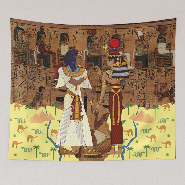 Item preview, Life In Ancient Egypt Pharaoh and Reliefs designed and sold by ArtOfStars.