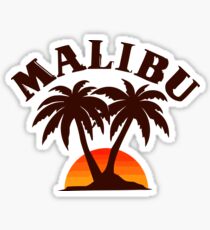 Malibu California T-shirt Sticker