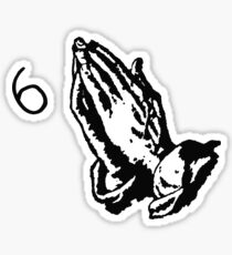 Drake Prayer Hand Sticker