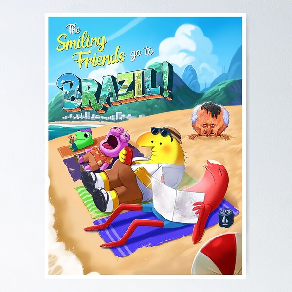 Item preview, The Smiling Friends go To Brazil designed and sold by ALCHEMIST.