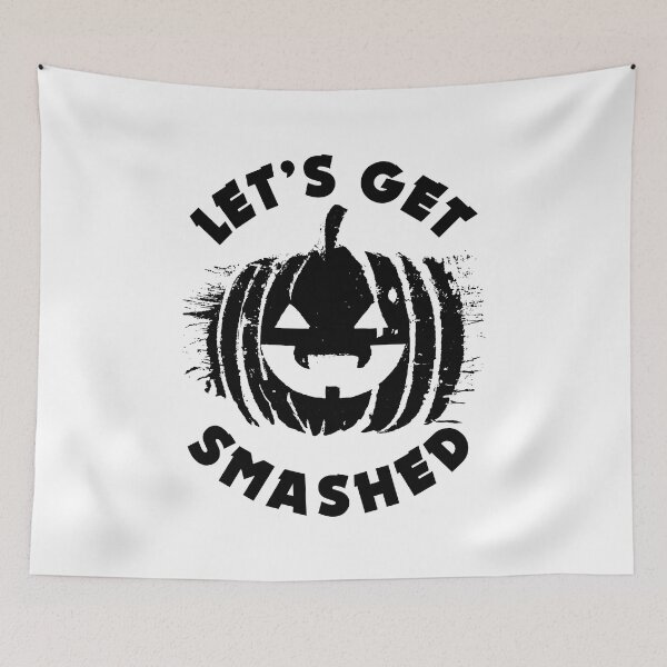 Item preview, Let's Get Smashed - Pumpkin Head | Funny Drinking Party Quote For Halloween designed and sold by TMBTM.