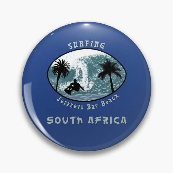Item preview, Surfers, Palm Trees, South Africa Jeffreys Bay Beach designed and sold by CreaVisArt.