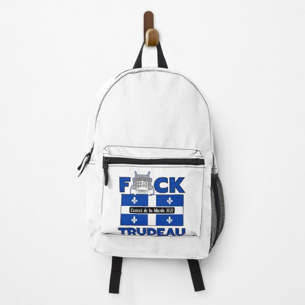 Item preview, Beneficial Work Prominent Friendly Politician Québec Flag - F-Ck Trudeau Save Canada Freedom Convoy designed and sold by CaoTrieu.