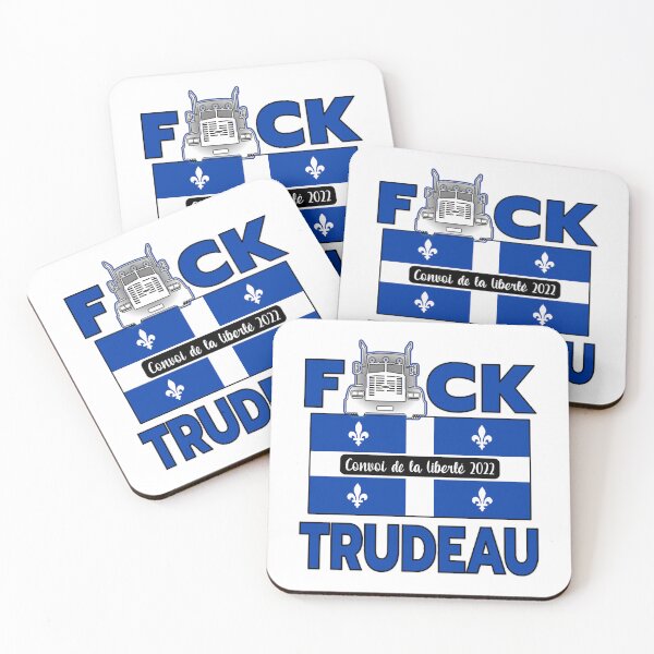 Item preview, Beneficial Work Prominent Friendly Politician Québec Flag - F-Ck Trudeau Save Canada Freedom Convoy designed and sold by CaoTrieu.