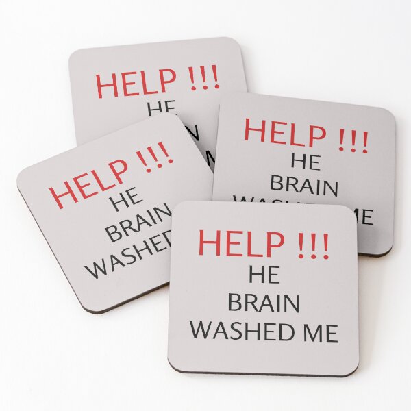 Item preview, HELP HE BRAIN WASHED ME designed and sold by everything4eva.