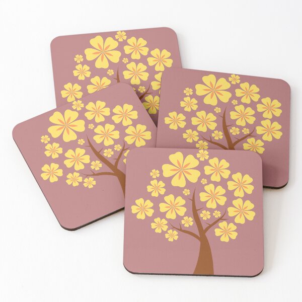 Item preview, Cherry Blossom, Yellow, Orange, Coral, Cute, Hanami, Sakura Tree, Tree, Nature, Flowers, Spring designed and sold by Ellecher23.