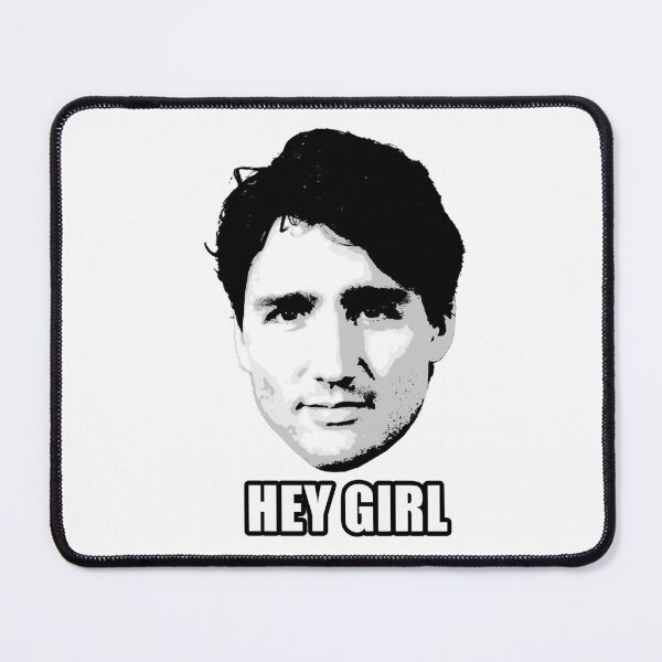 Item preview, Beneficial Work Prominent Friendly Politician Trudeau Hey Girl Fittedretro Wave designed and sold by CaoTrieu.
