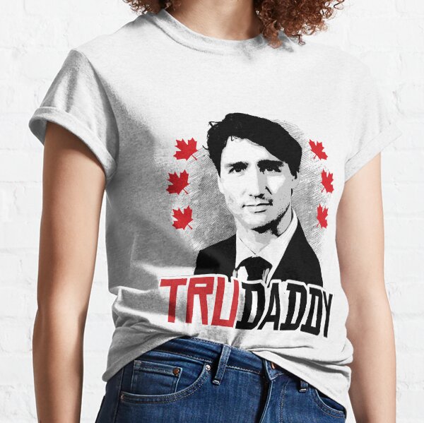 Item preview, Beneficial Work Prominent Friendly Politician Trudeau Is My Trudaddy Fitted Cute Fan designed and sold by CaoTrieu.