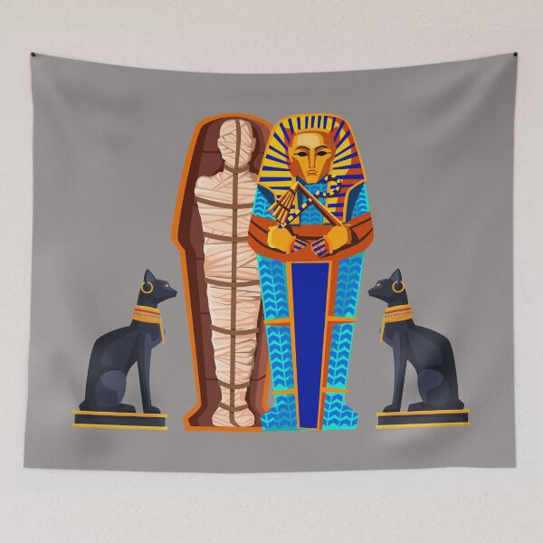 Item preview, Egyptian Mummy and Mau designed and sold by ArtOfStars.