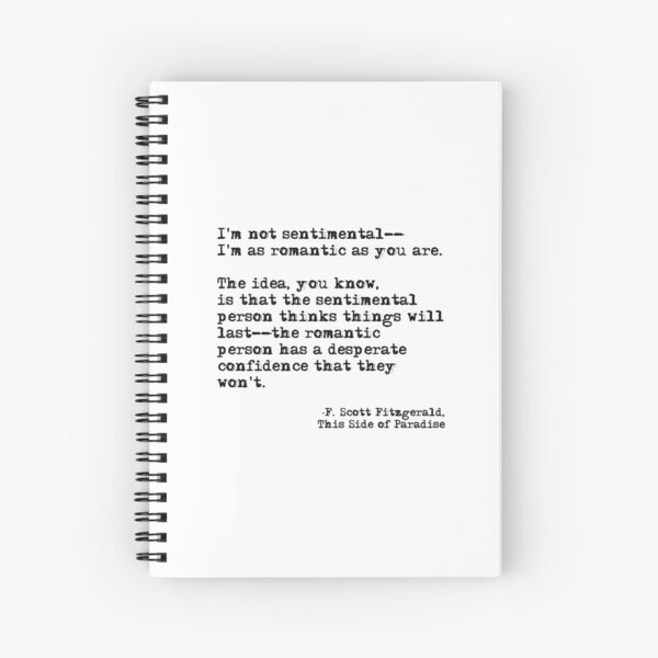 Item preview, The romantic person - F Scott Fitzgerald designed and sold by peggieprints.