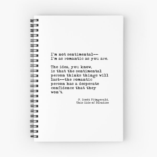 Item preview, The romantic person - F Scott Fitzgerald designed and sold by peggieprints.