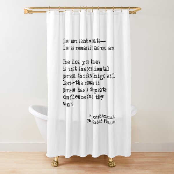Item preview, The romantic person - F Scott Fitzgerald designed and sold by peggieprints.