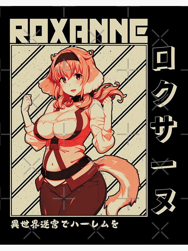 Roxanne ロクサーヌ, Isekai Meikyuu De Harem Wo Art Board Print for Sale by  B-love