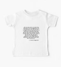 She was beautiful - F Scott Fitzgerald Baby T-Shirt