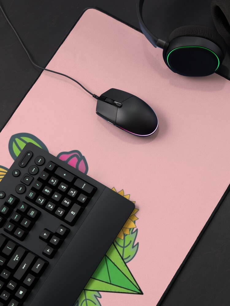 Aperçu 4 sur 5. Tapis de souris avec l'œuvre Fleur de plomb créée et vendue par Shubi.