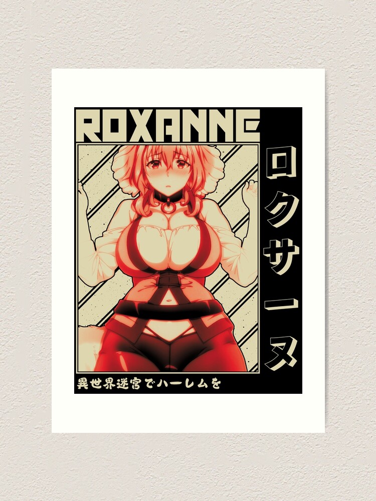 Roxanne ロクサーヌ, Isekai Meikyuu De Harem Wo Art Board Print for Sale by  B-love