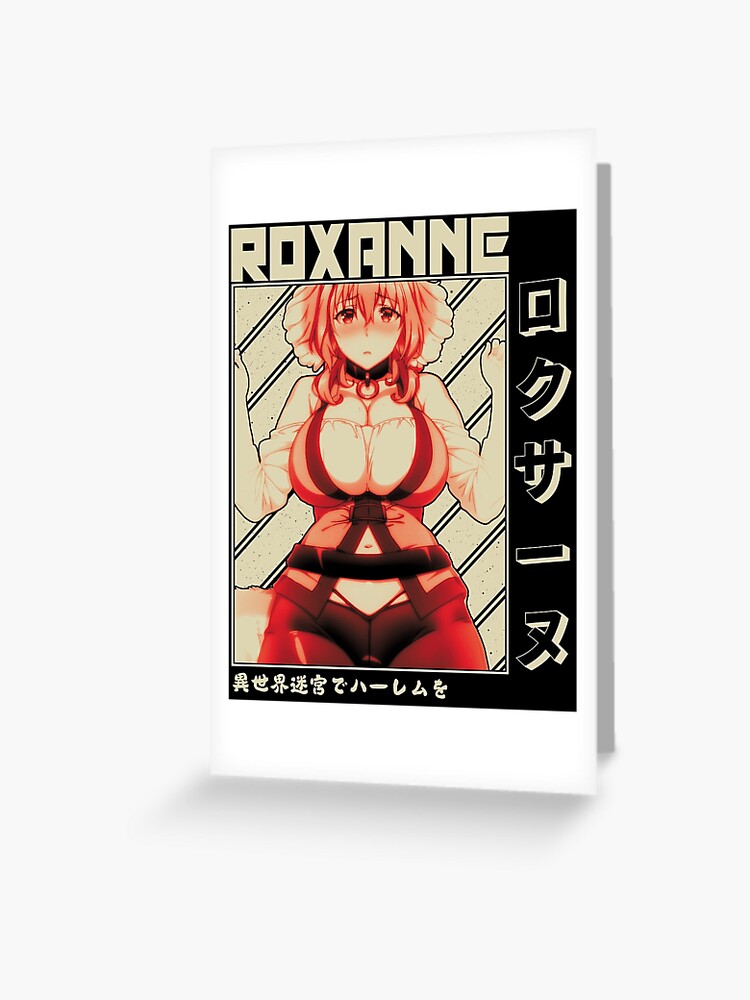 Roxanne ロクサーヌ, Isekai Meikyuu De Harem Wo Postcard for Sale by B-love