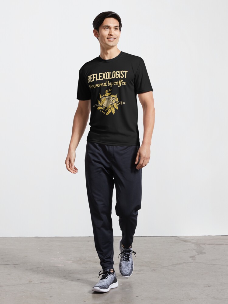 Thumbnail 5 of 7, Active T-Shirt, Powered By Coffee Reflexologist designed and sold by toniabrendaom.