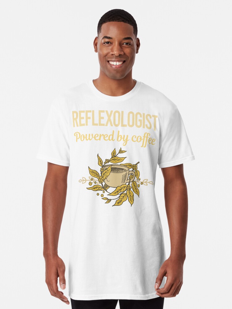 Thumbnail 1 of 5, Long T-Shirt, Powered By Coffee Reflexologist designed and sold by toniabrendaom.
