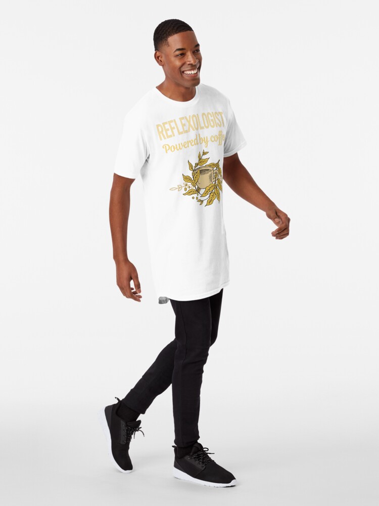 Thumbnail 3 of 5, Long T-Shirt, Powered By Coffee Reflexologist designed and sold by toniabrendaom.