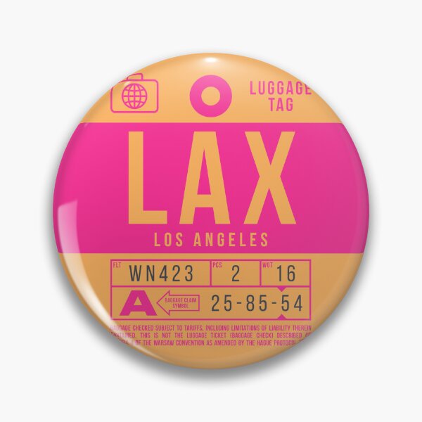 Item preview, Luggage Tag B - LAX Los Angeles USA designed and sold by VoodooCircus.