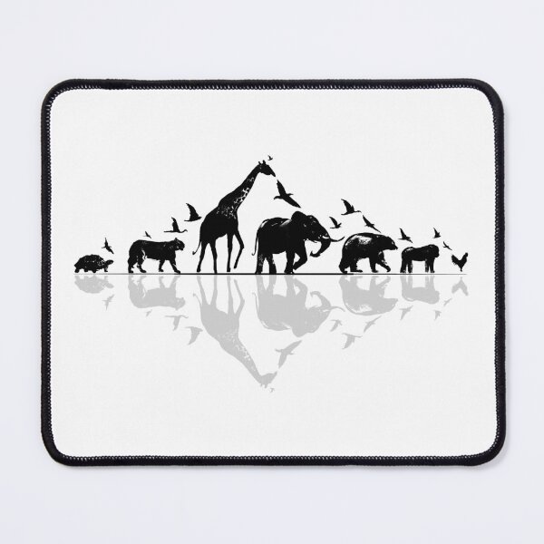 Item preview, Migrating Animal Mountain - Elephant, Giraffe, Bear, Gorilla, Lion, Turtle, Chicken designed and sold by Area31Studios.