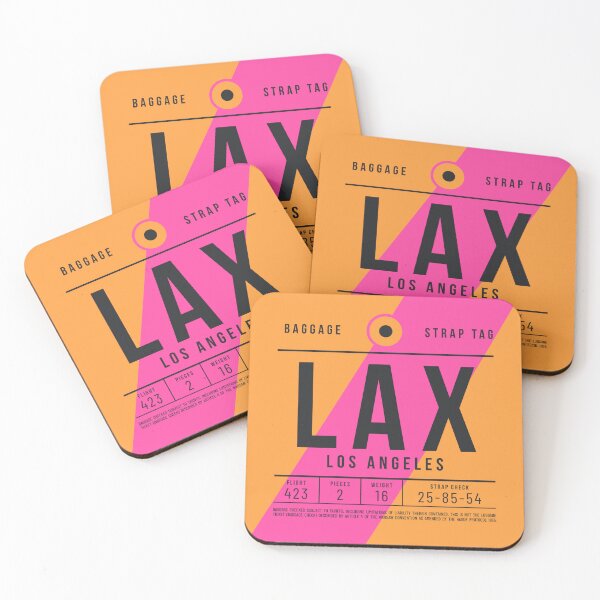 Item preview, Luggage Tag E - LAX Los Angeles USA designed and sold by VoodooCircus.