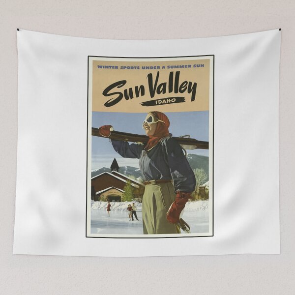Item preview, Vintage Sun Valley Idaho Ski Design designed and sold by cherrybadoom.