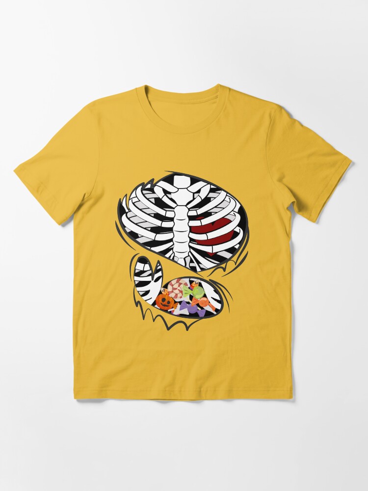 Skeleton Bones X-Ray Toddler Cotton T-Shirt Cute Funny Halloween