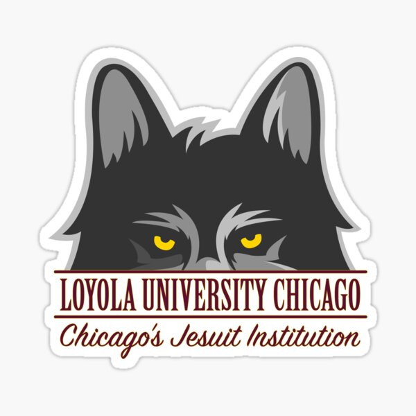 Loyola University Chicago with Wolf Sticker for Sale by freddylikeapple