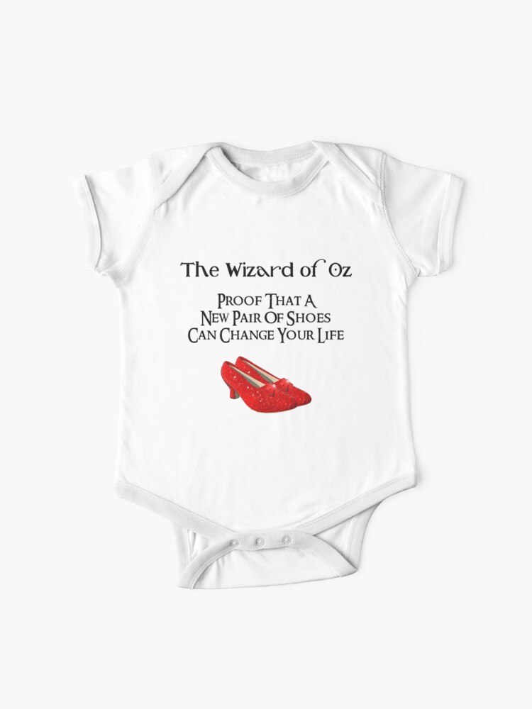 Wizard Of Oz Dorothy S Ruby Red Slippers Baby One Piece By