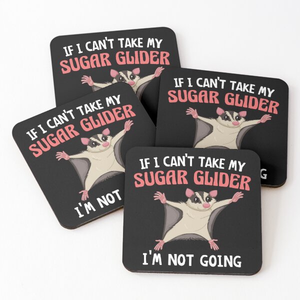 Item preview, If I Can't Take My Sugar Glider I'm Not Going, Cute Sugar Glider Gift Idea for Girls and Women  designed and sold by yass-art.