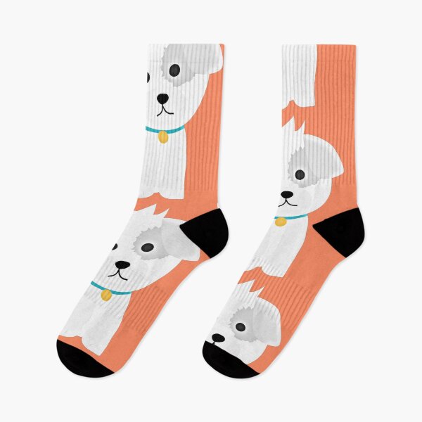 Item preview, Cute fuzzy cartoon dog with blue collar designed and sold by ShopSmartStore.