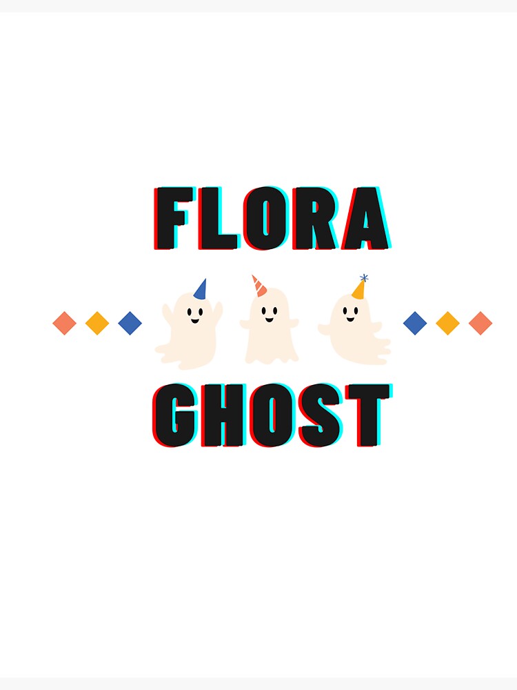 "flora ghost" Sticker for Sale by designerr23 Redbubble