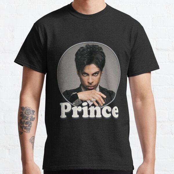 Prince Watercolor Portrait Vintage T-Shirt - Cream - Small