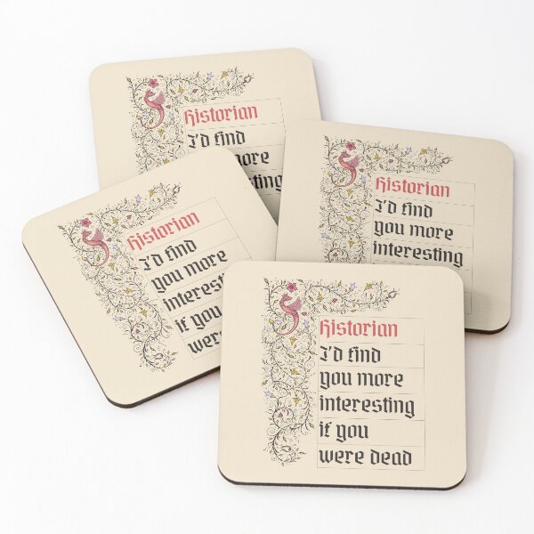Item preview, Medieval Illuminated Manuscript Historian designed and sold by ThievingNargles.